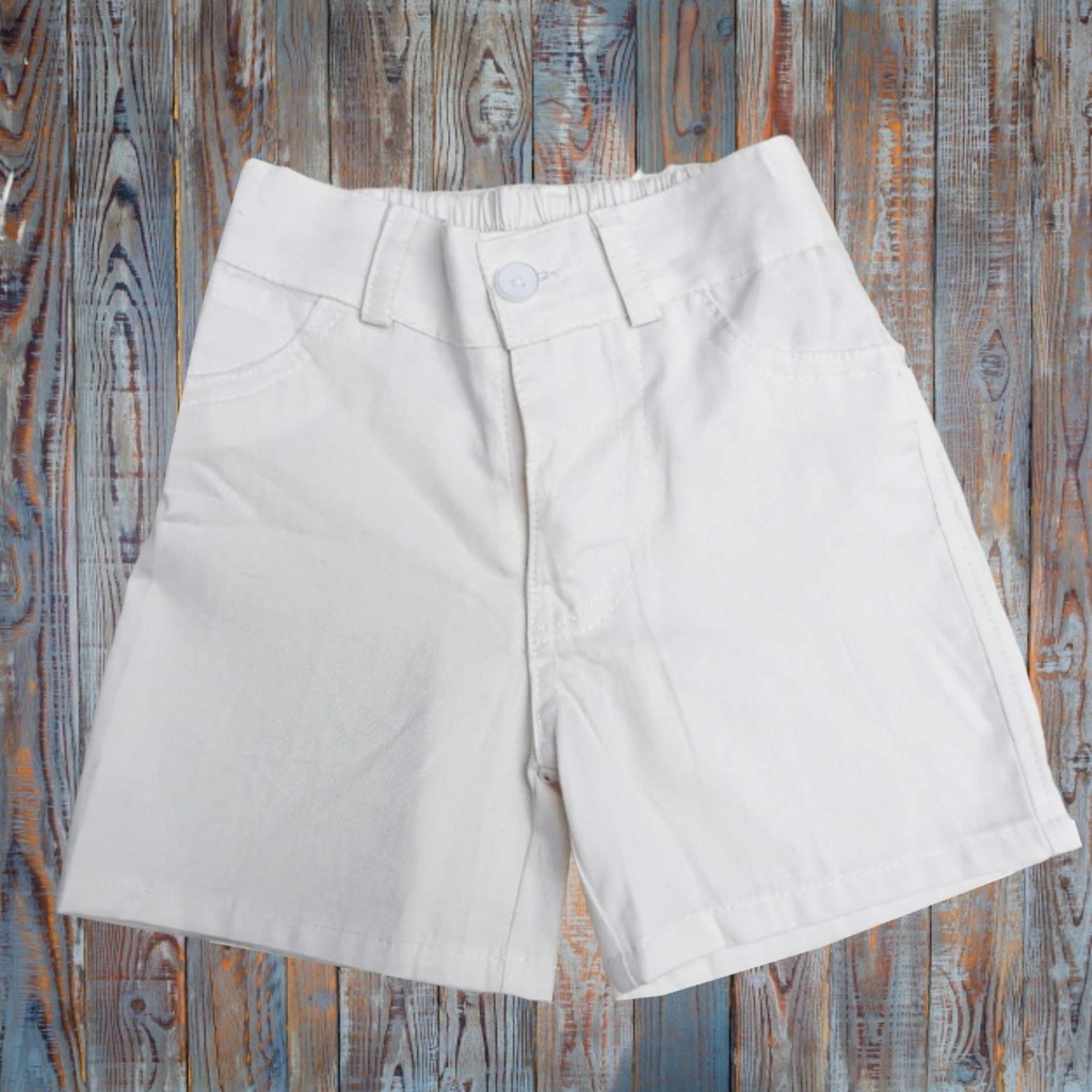 [SH017006] Short de Material Tafeta George (Blanco, T1)