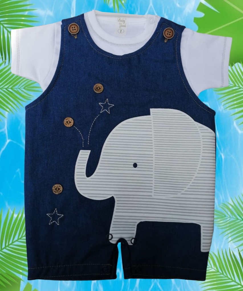 Overol Corto y Polo | Elephant