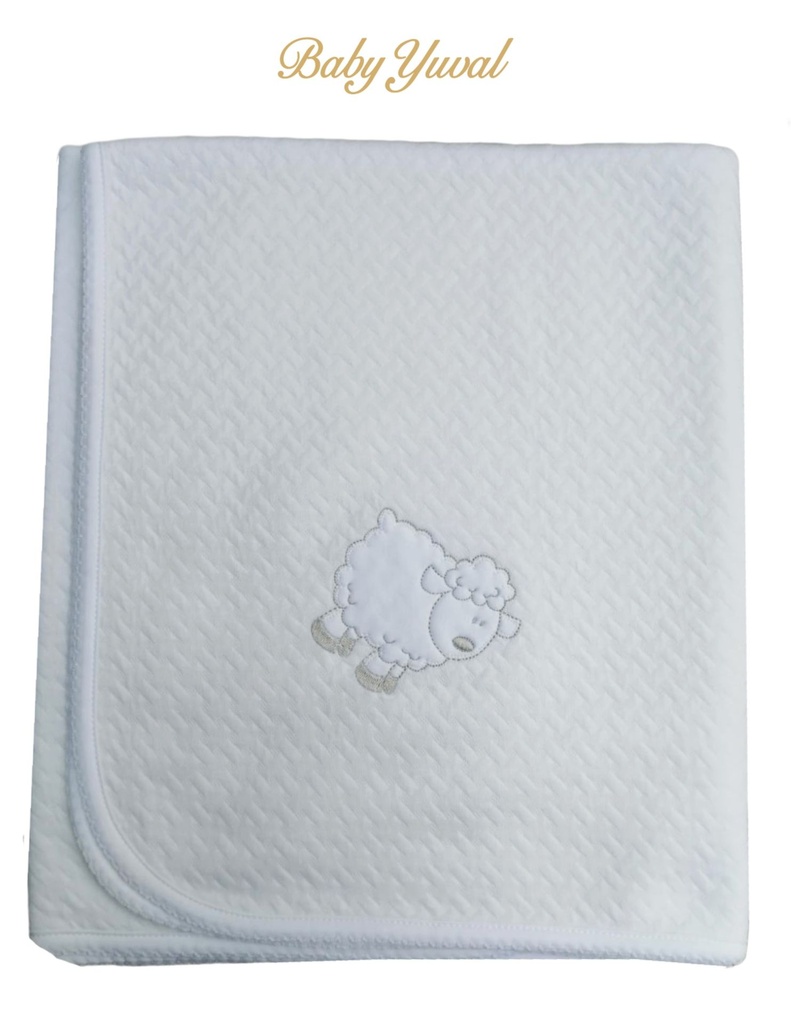 Manta de Jacquard con Algodón Oveja