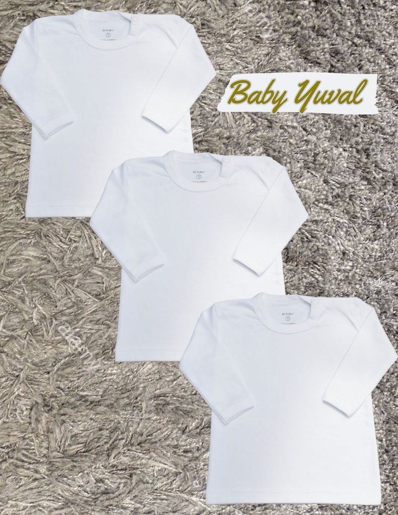 Tripack de Polo Manga Larga | Colección White