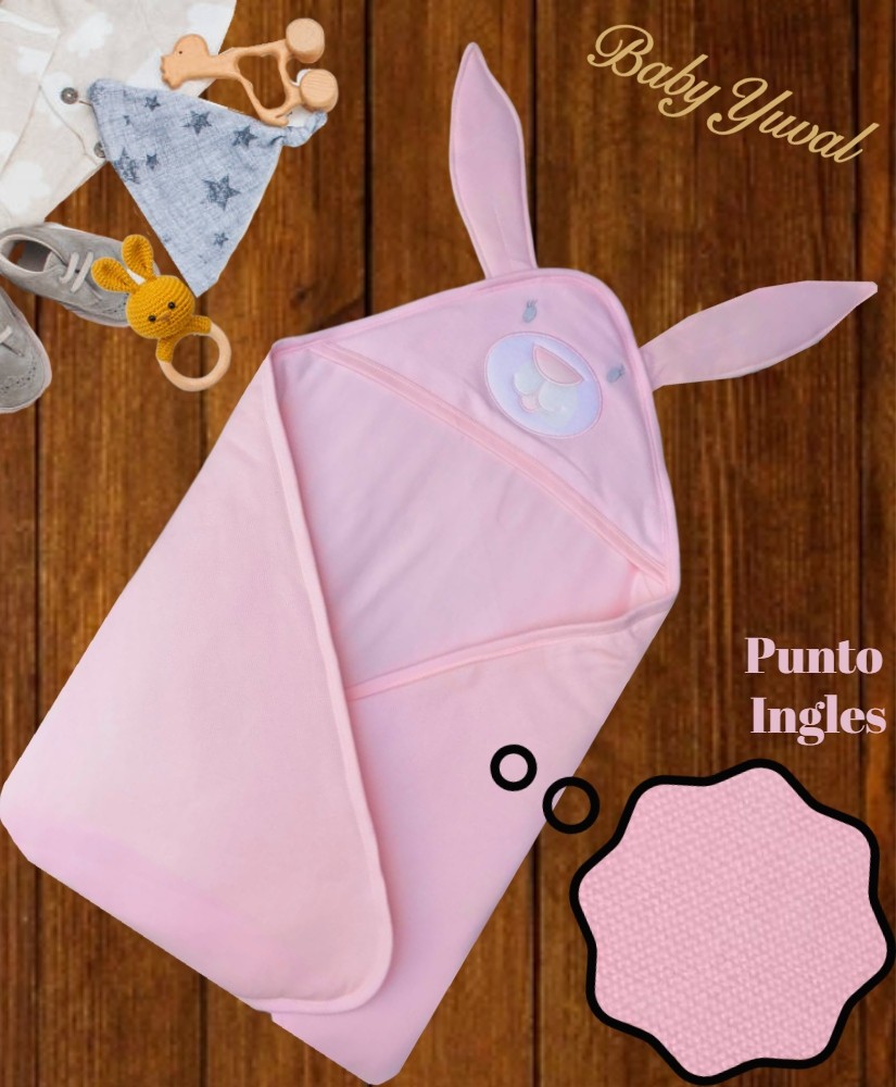 [CO097829] Colcha Hilo Punto Inglés | Conejo (Rosado)