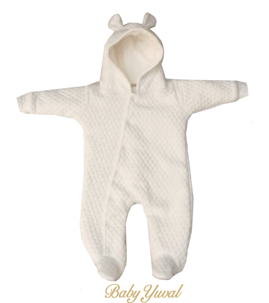 Enterizo Jacquard Acolchado | Colección Bear Crema