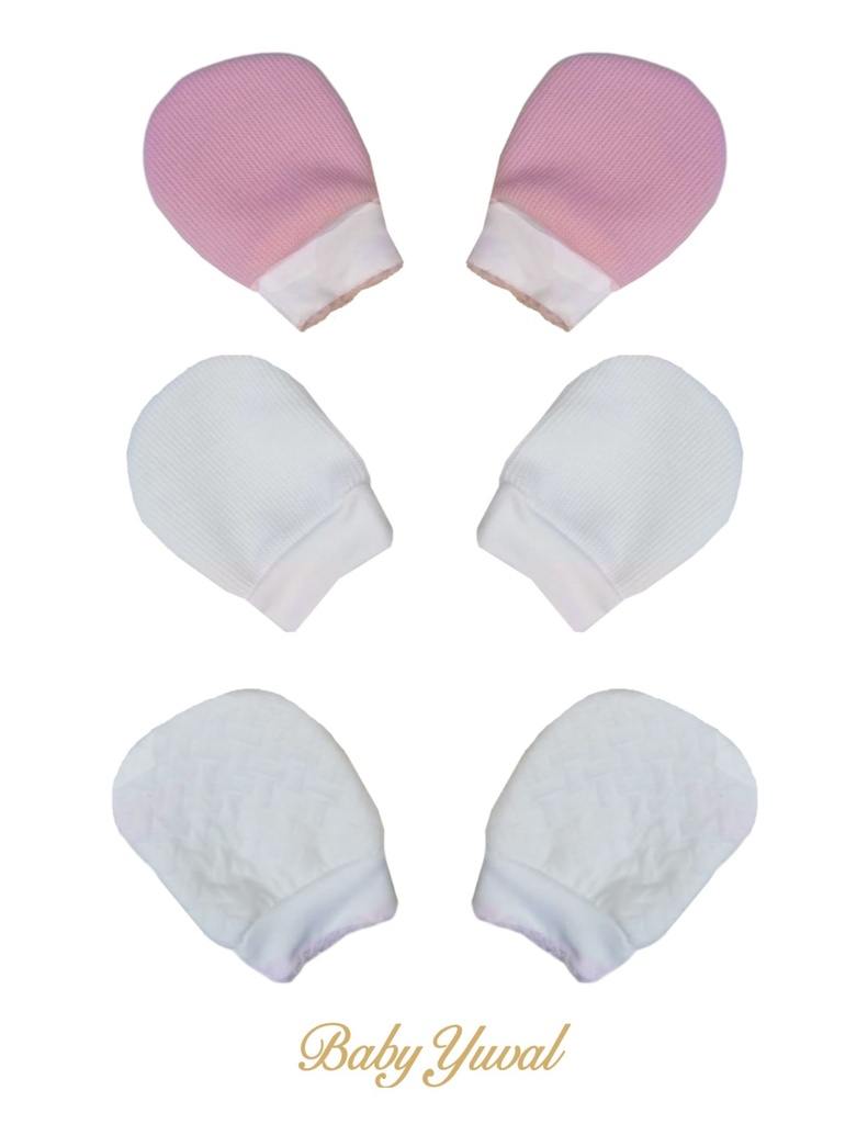 Tripack Mitones | Punto Inglés y Algodón Jacquard
