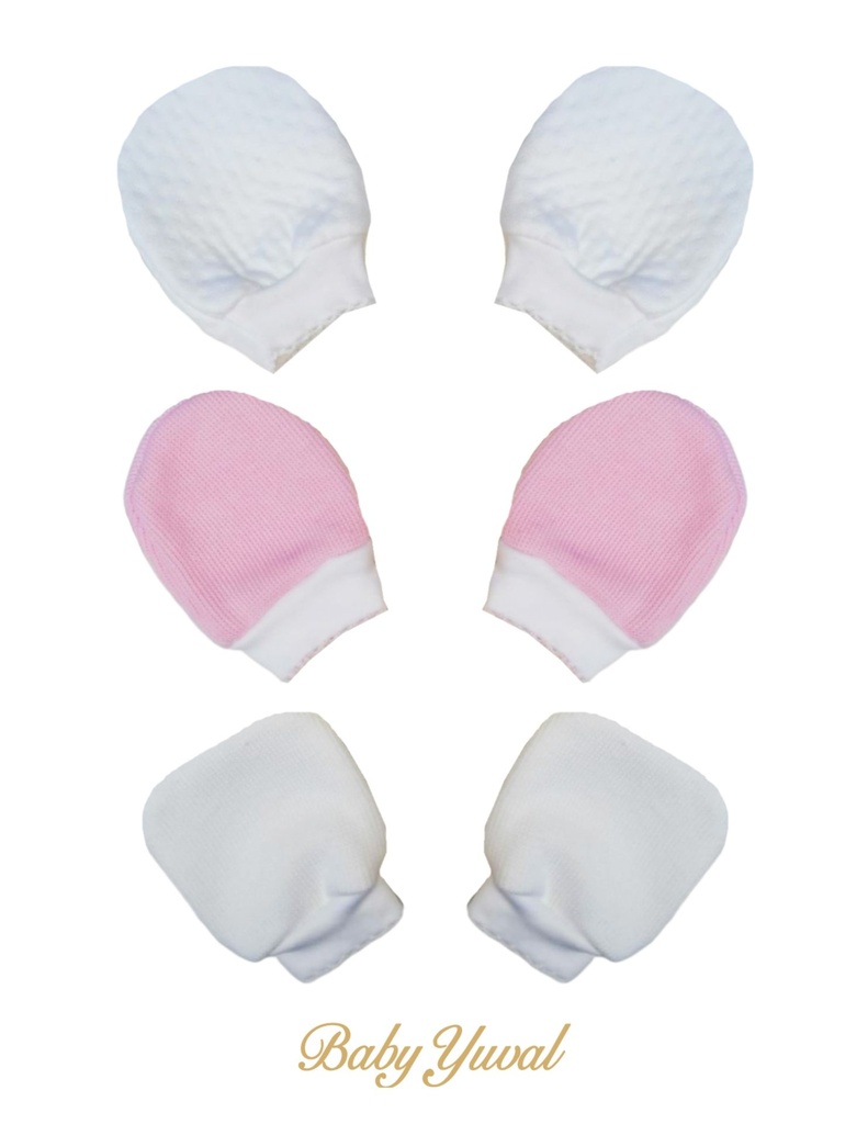 Tripack Mitones | Punto Inglés y Algodón Jacquard