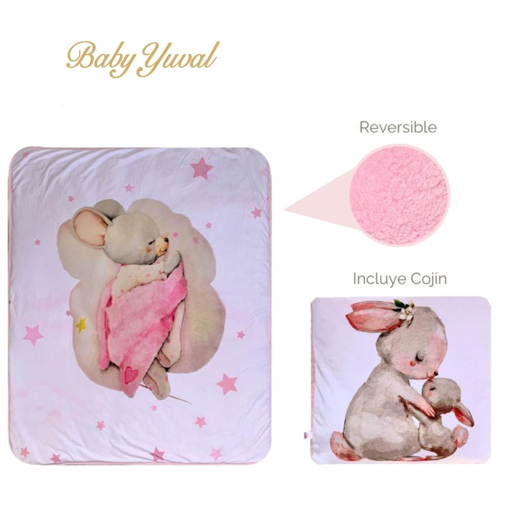 Frazada+ Almohada | Colección Conejita