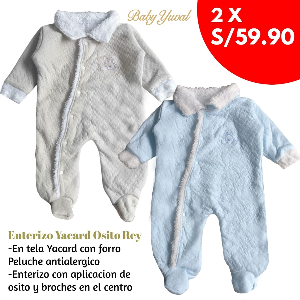 Pack Enterizos Yacard con Forro Peluche