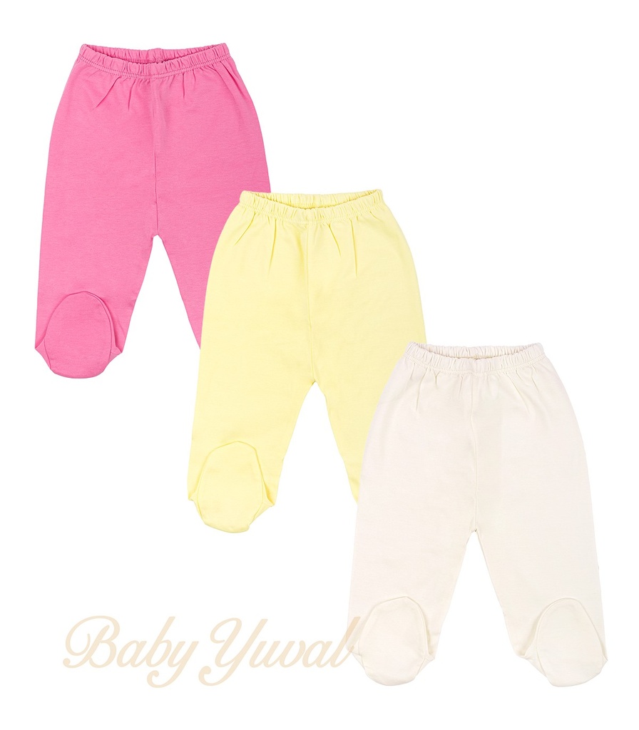 [TR095510] Tripack pantalón con pie algodón pima | Colección Mia (T0)