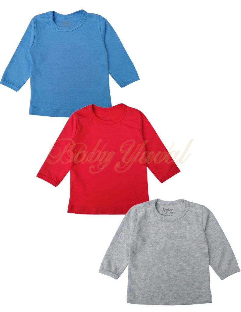 Tripack Polo Manga Larga algodón pima | Colección Mateo