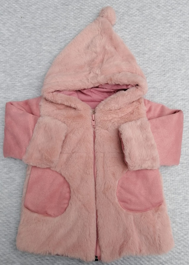 Abrigo Peluche con Forro de Algodón