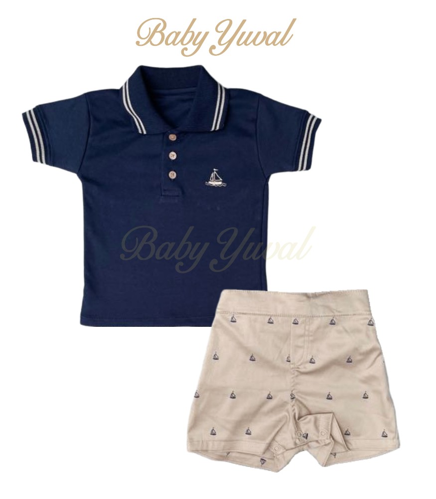 Set Polo Camisero y Short | Colección Nautica Blue