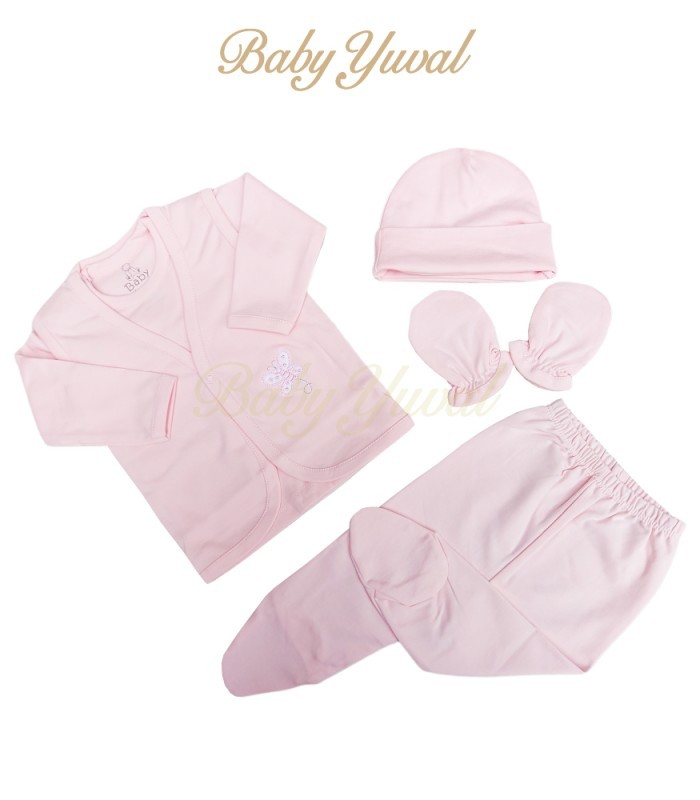 Ajuar 100% Algodón pima | Elefantes Rosados