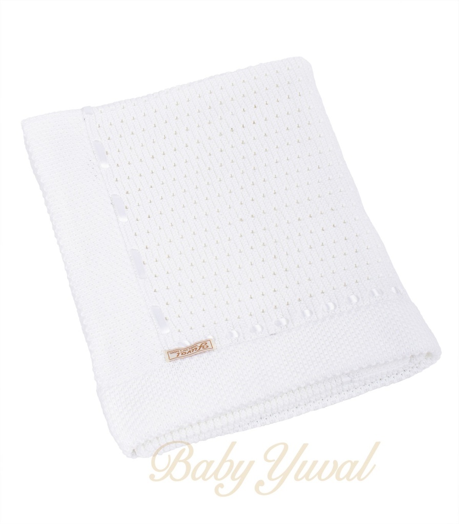 Manta de Hilo Crochet | Blanco