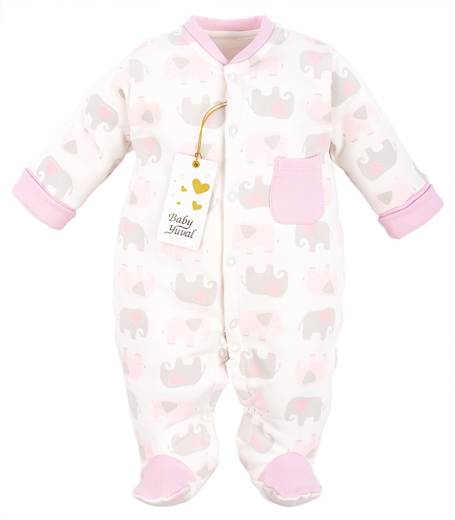 Enterizo de Franela Algodón | Elephant Pink