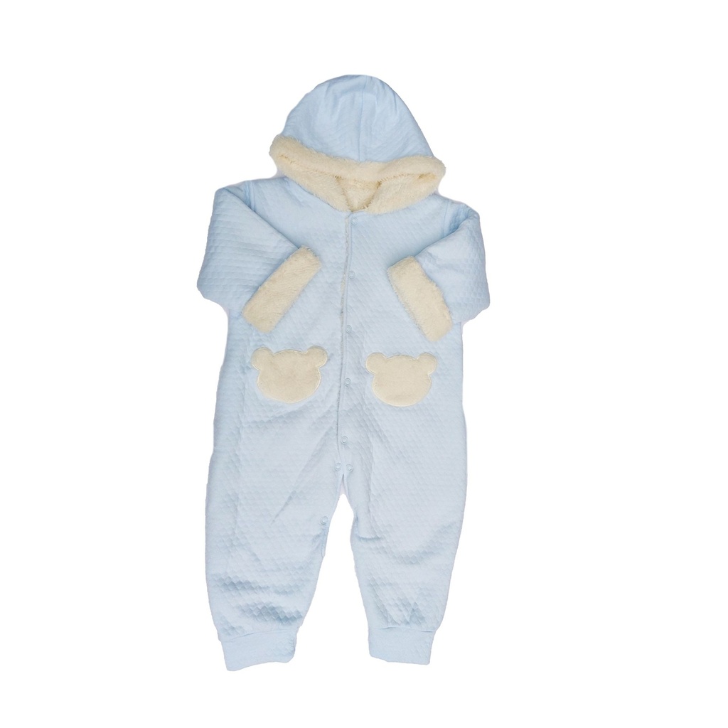 Enterizo Con Capucha y Forro de Carnero Reversible