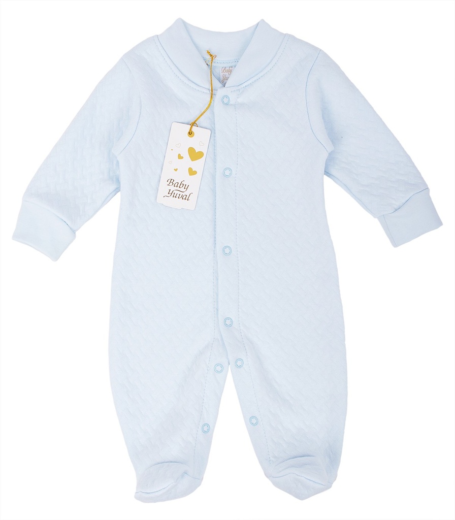 Enterizo Jacquard Algodón | Celeste