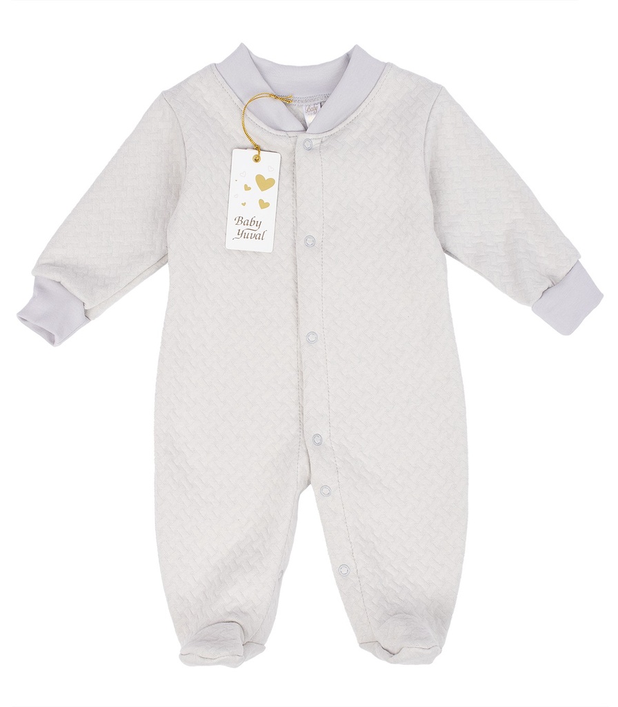 Enterizo Jacquard Algodón | Plomo