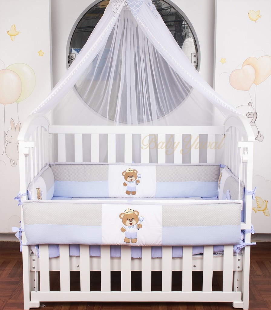 Set de Cuna Osito Príncipe | Premium Pique