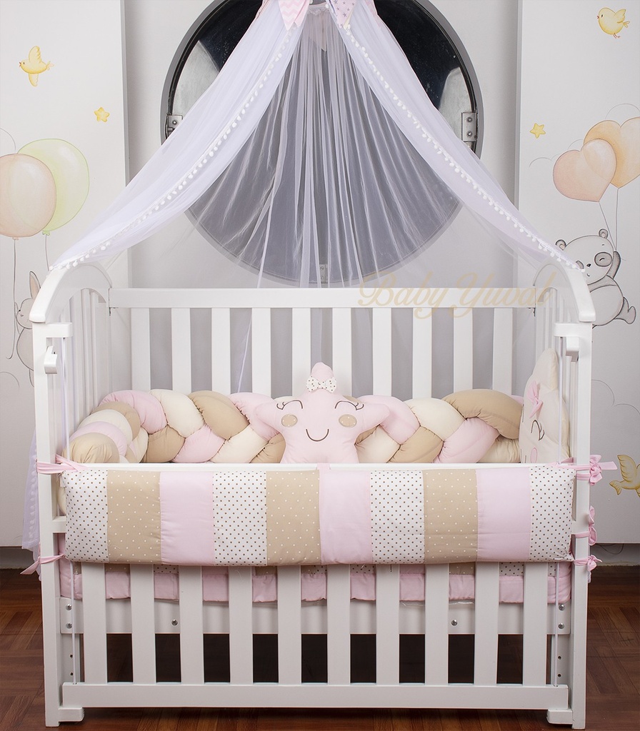 Set de Cuna Smile Pink | Premium Trenza