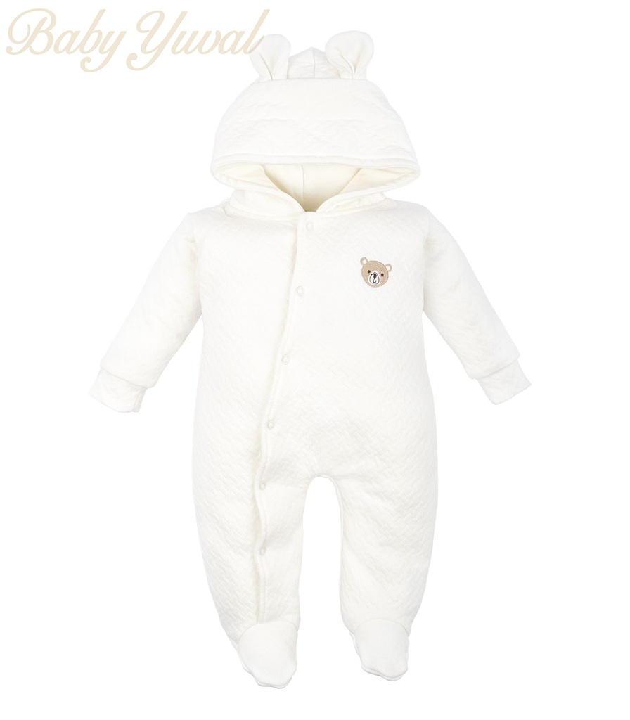 Enterizo Acolchado Jacquard con Algodón Pima | Bear Crema