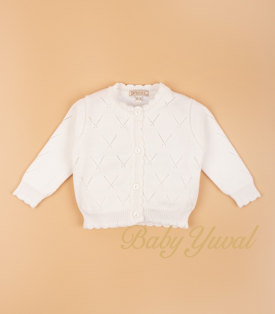 Chompa de Hilo forrada | Mia Cream