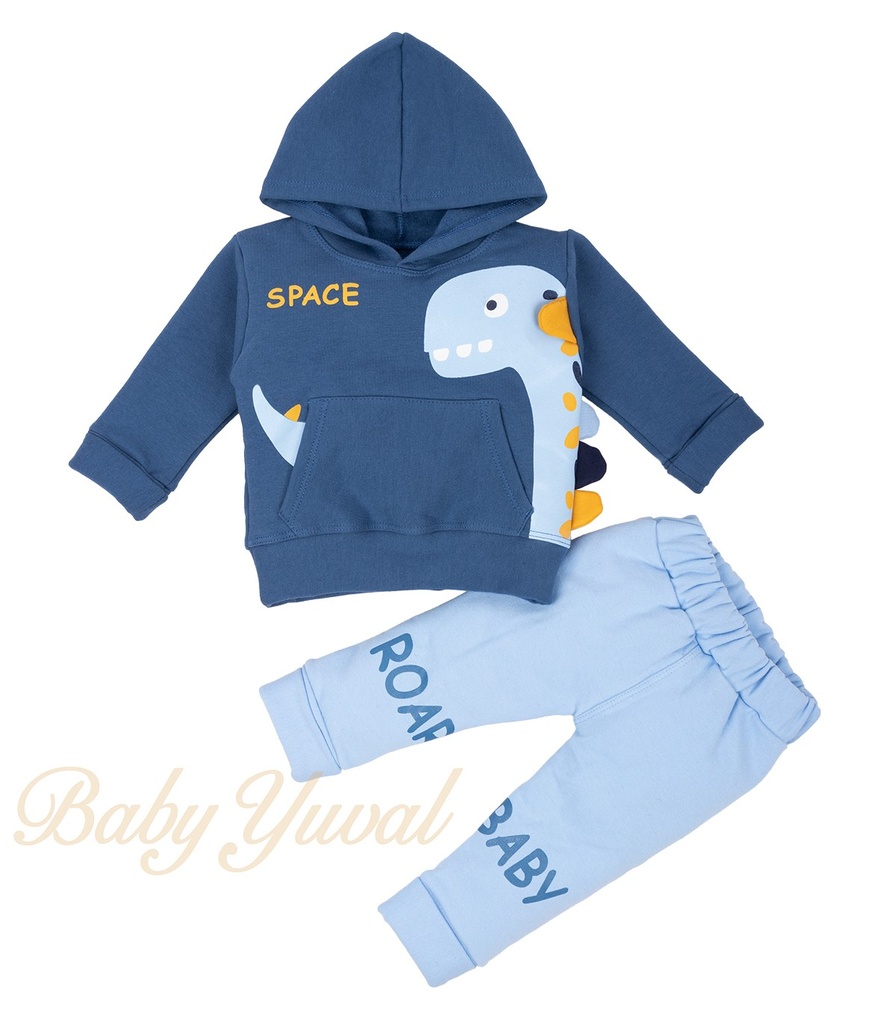 Conjunto de Franela Algodón | Dino Blue