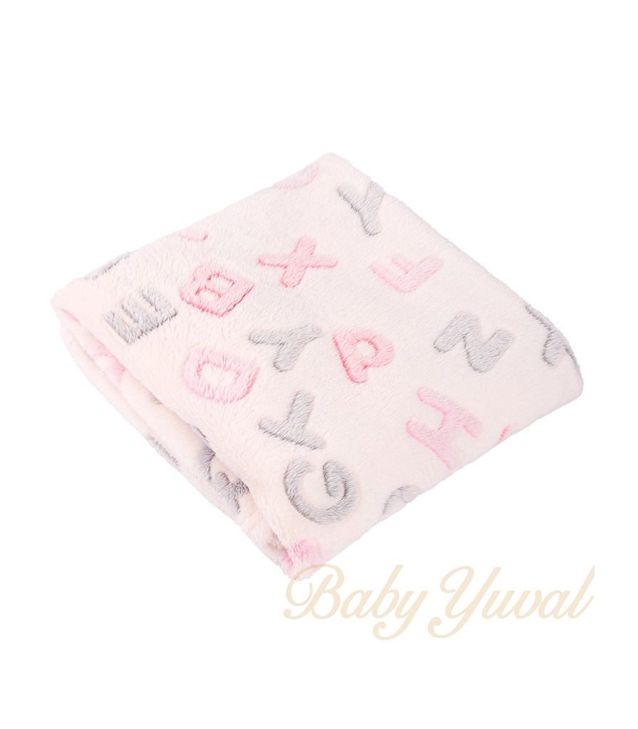 Manta Plush Delgada | Letras Pink