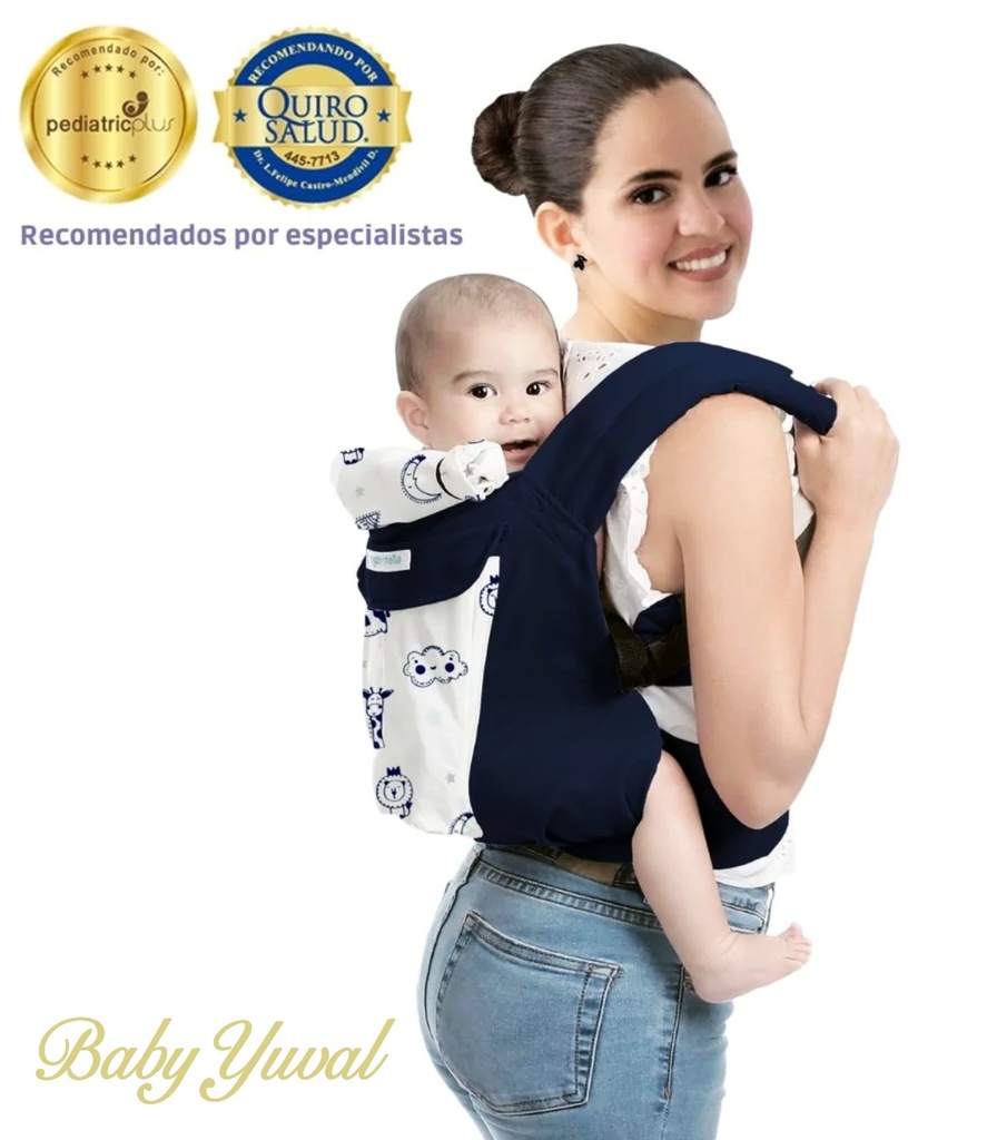 Mochila Ergonómico 4 en 1 | Azul Nubes
