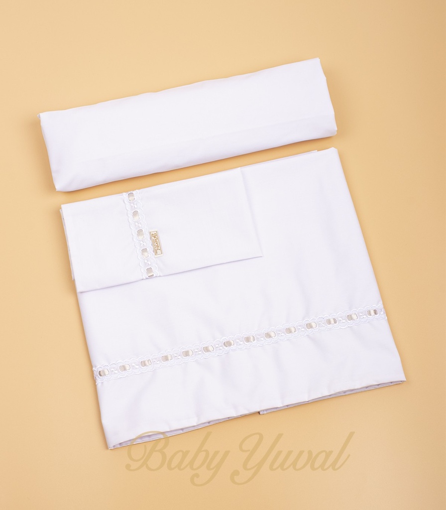 Juego de Sábana Cuna | Beige Line