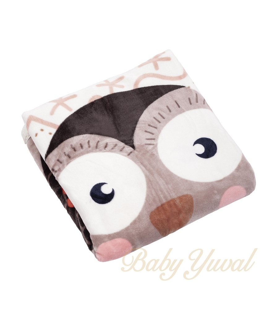 Frazada Plush con Peluche | Búho