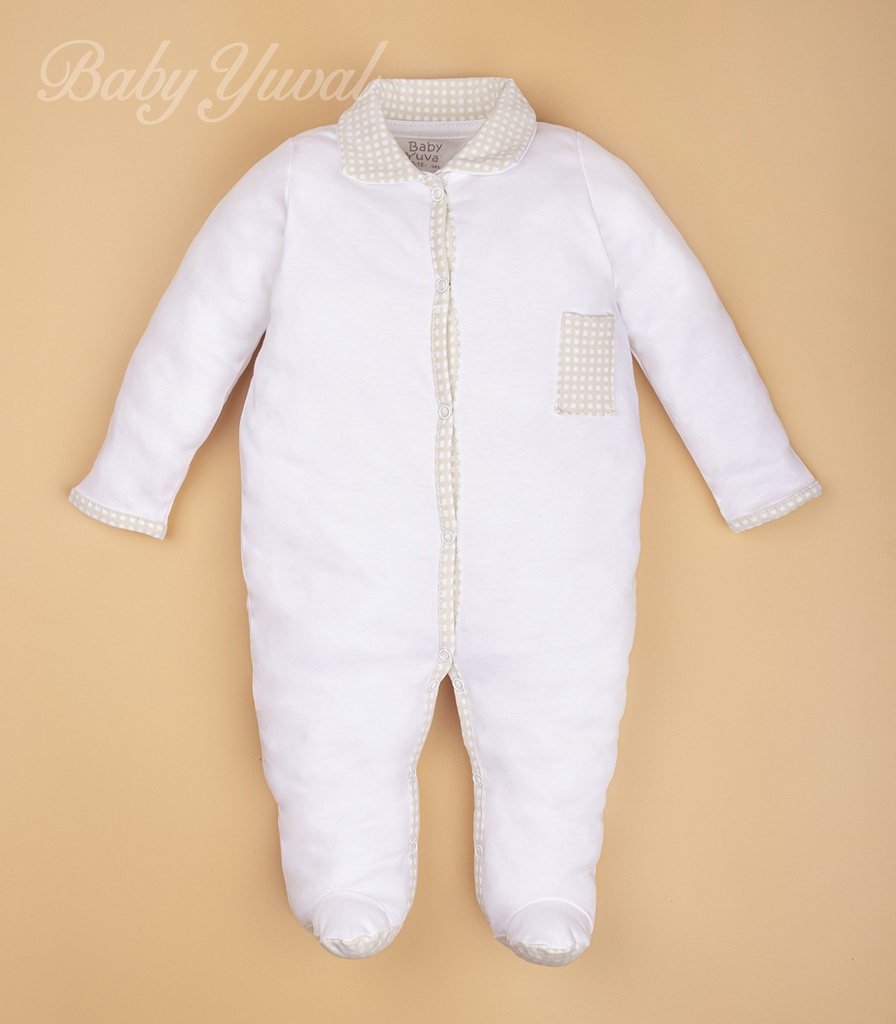 Enterizo de Algodón | White Square Boy