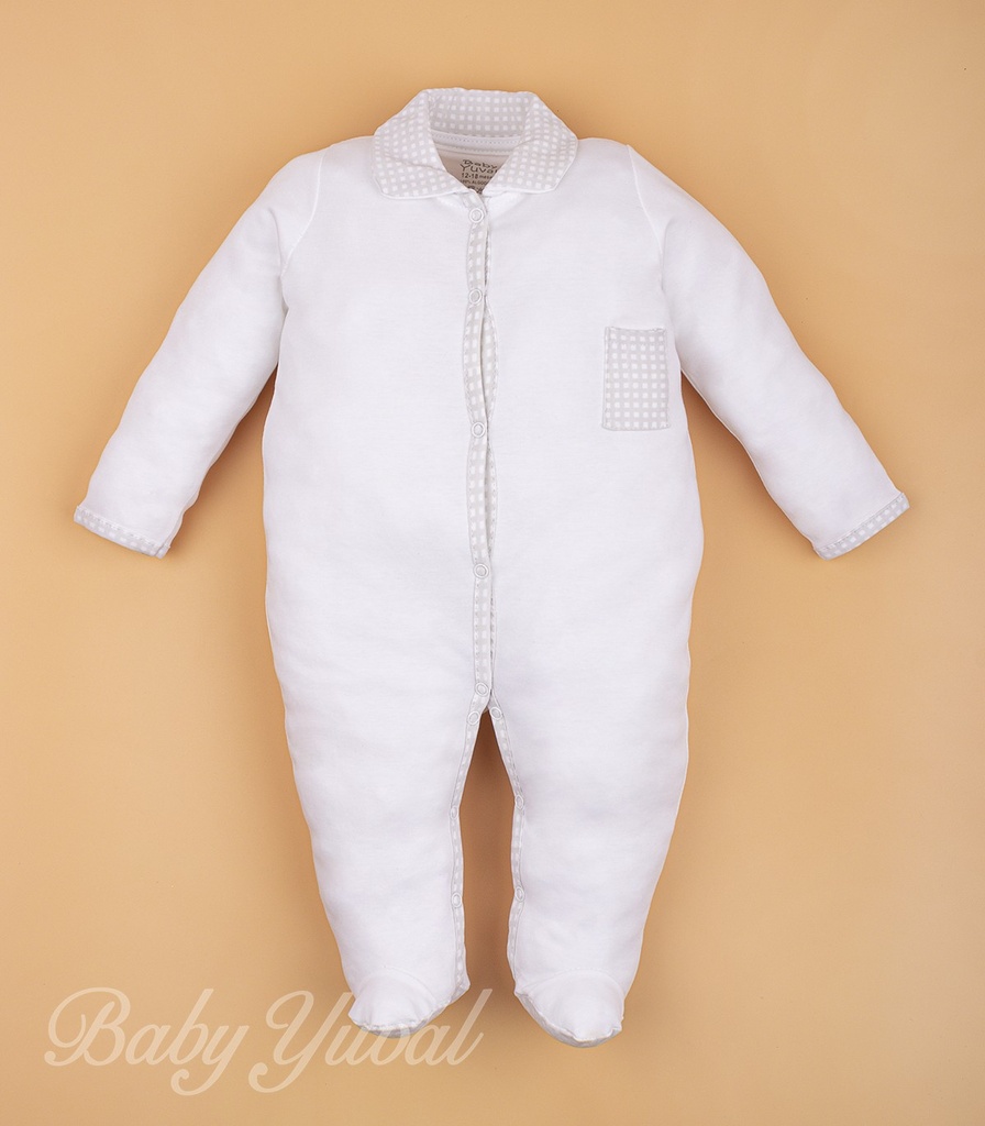 Enterizo de Algodón | White Square Boy