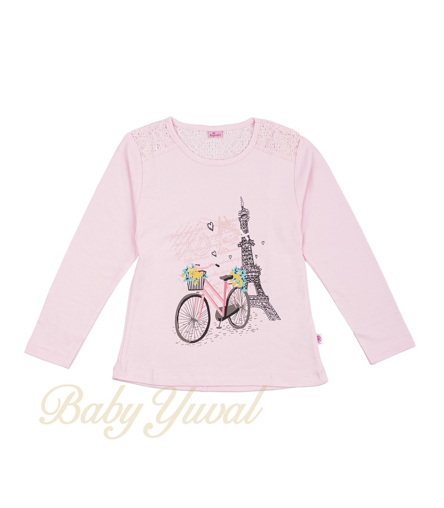 Polo de Vestir Manga Larga Para Niña