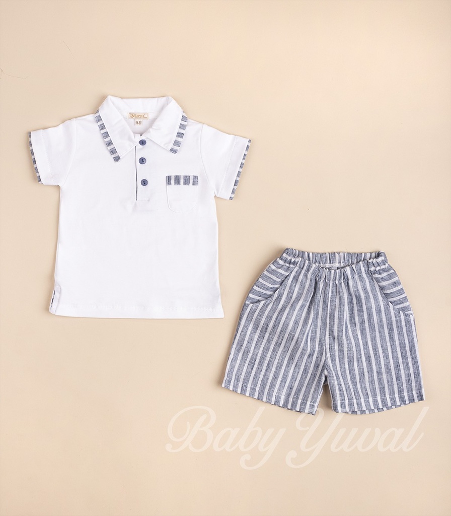 Set Polo Camisero y Short | Mathew Blue