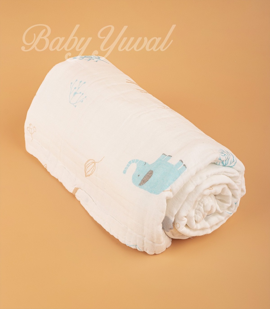 Manta Doble Muselina Premium | Elefante