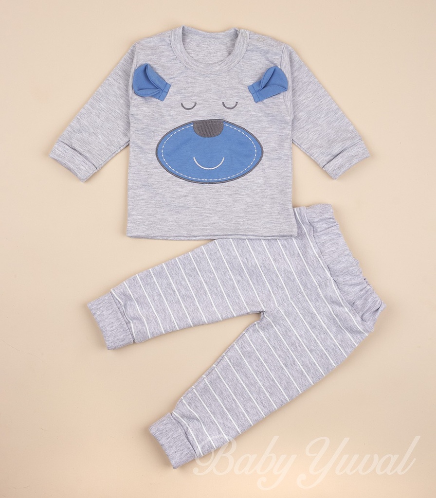 Conjunto de Algodón y Fresh Terry | Dog Grey