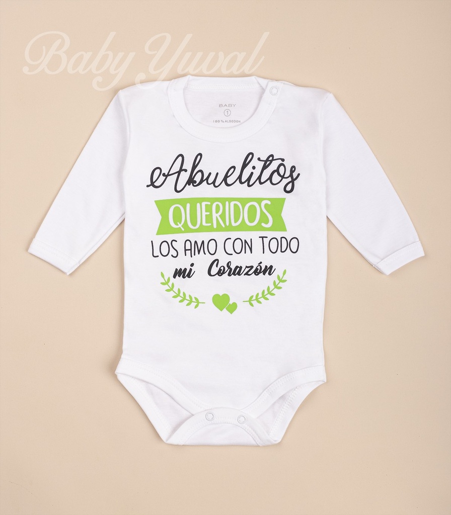 Bodie Manga Larga Frase | Abuelitos Queridos