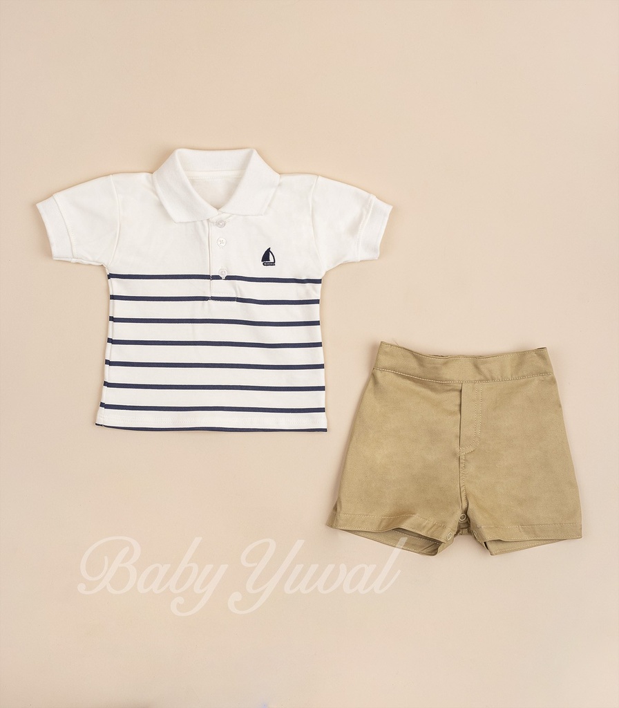 Set Polo Camisero y Short | Little Boat