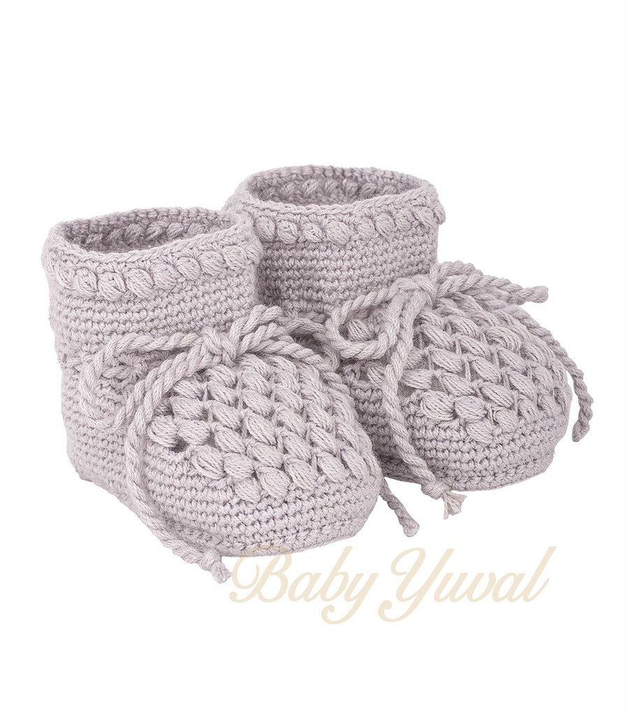 [ZA0100002] Zapato Tejido Crochet | Louis (0 a 3 meses)