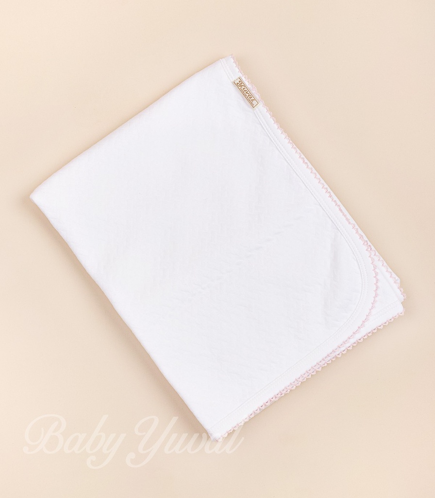 Manta Jacquard Algodón | White Rose