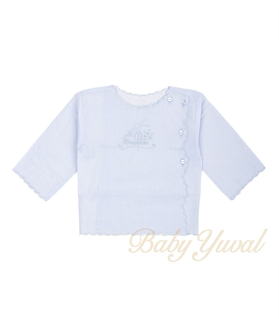 [CH0100444] Chaqueta de Nansú | Celeste (Tren, 3 a 6 meses)