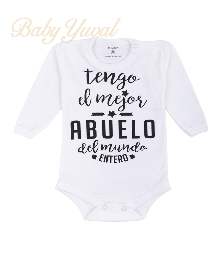 Bodie Manga Larga Frase | Tengo el mejor Abuelo