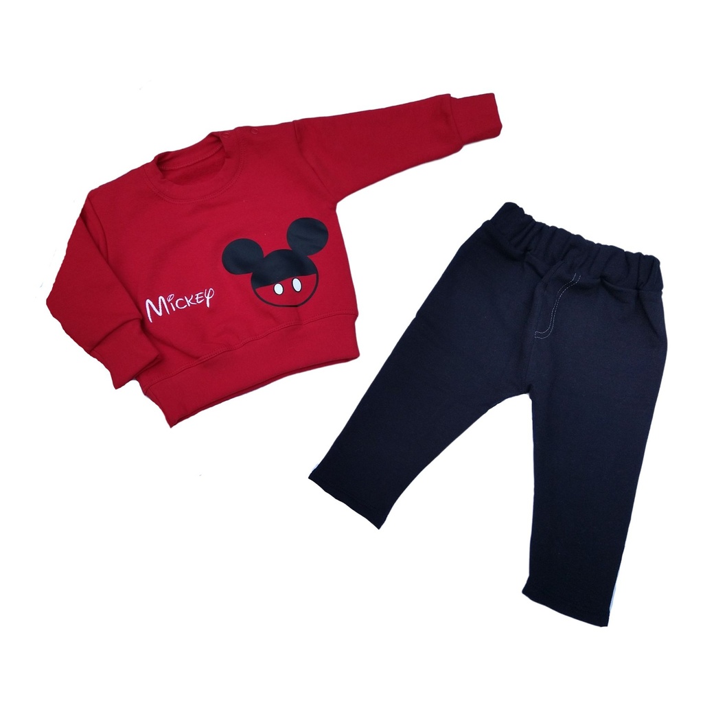 Conjunto de Franela Algodon | Baby Mickey