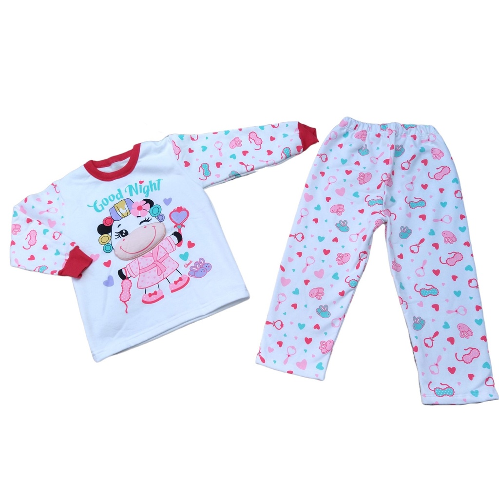 Pijama de Niña Franela | Vaquita