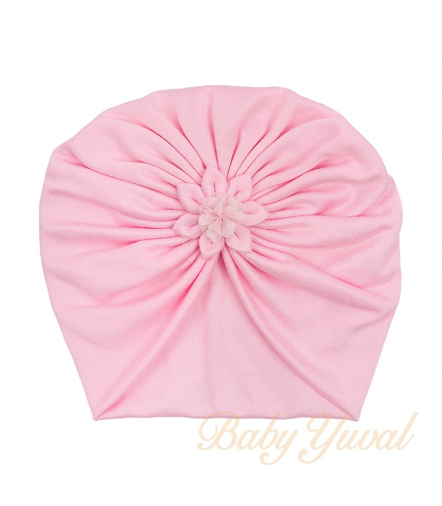 Turbante de Algodón Recién Nacida | Rosado