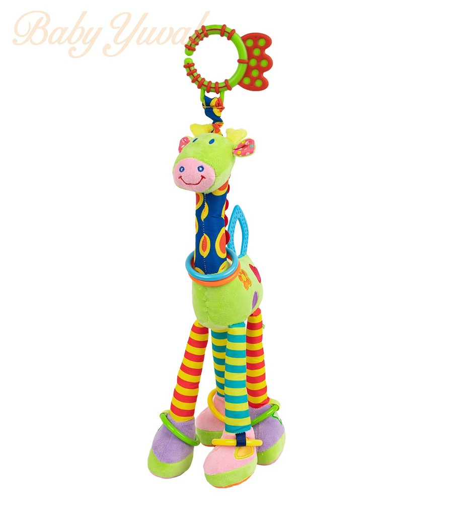 Sonaja Colgante Jirafa Verde | Estimulación Temprana Bebes