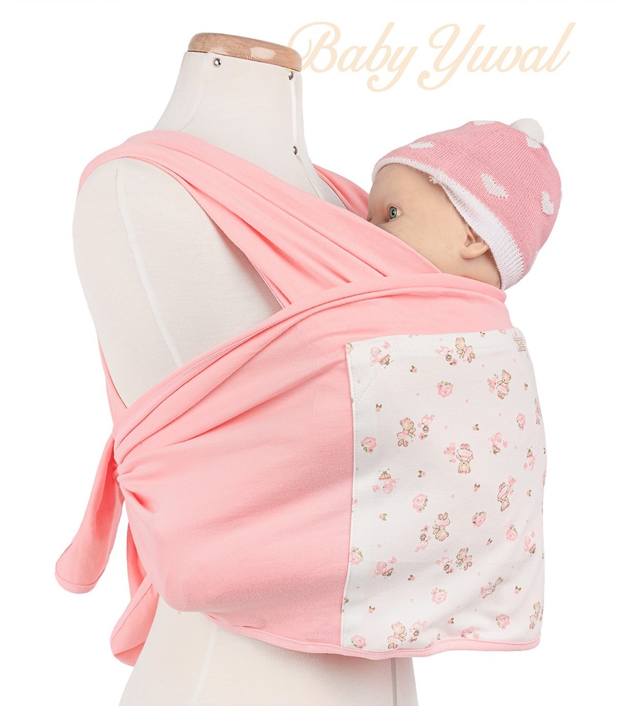[FU0101043] Fular 2 piezas de Algodón | Rosado Osa Balerina
