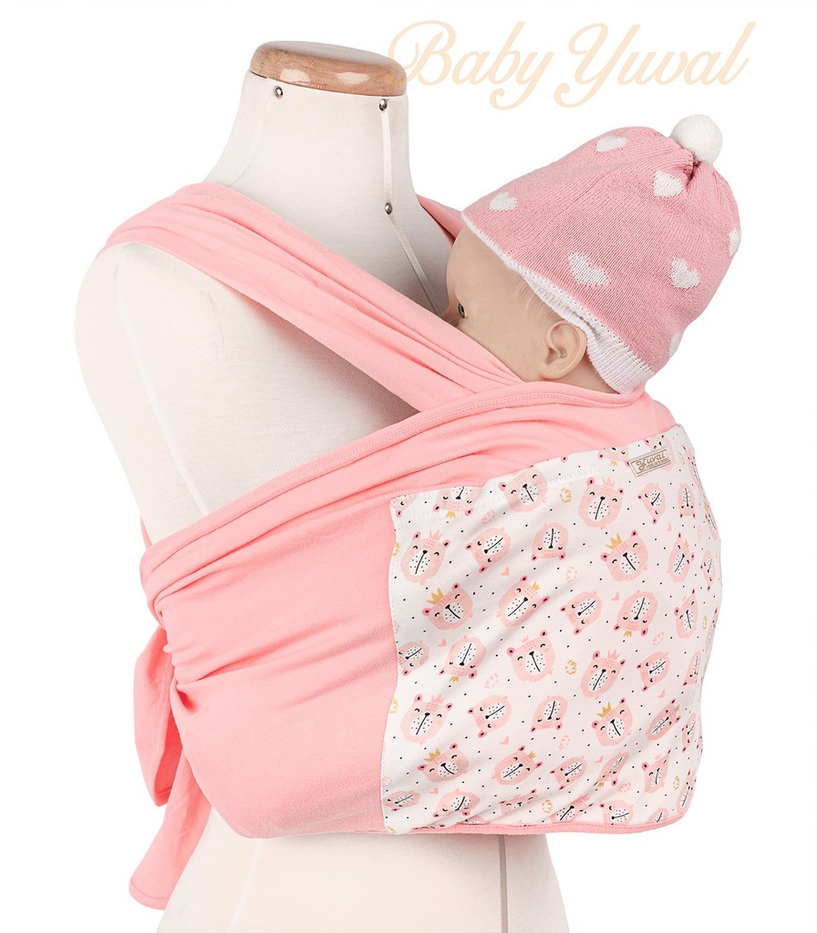 [FU0101044] Fular 2 piezas de Algodón | Rosado Osa Princesa