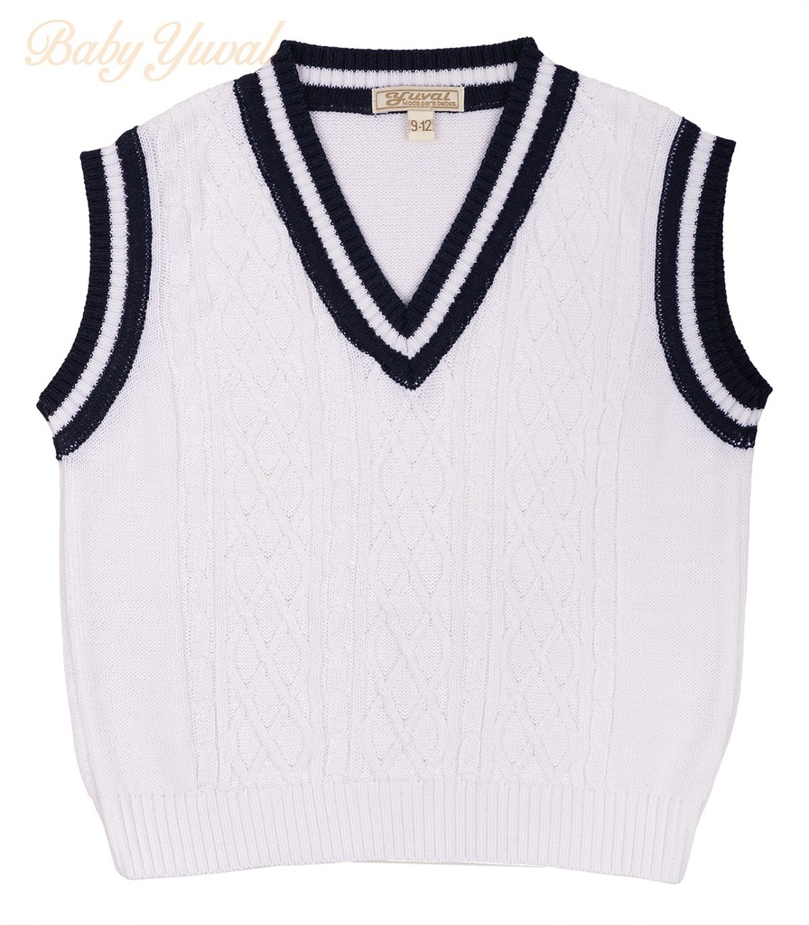 Chaleco de Hilo | White Blue