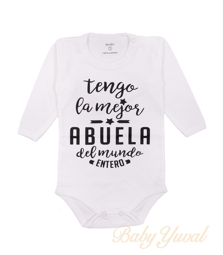 Bodie Manga Larga Frase | Tengo la mejor Abuela