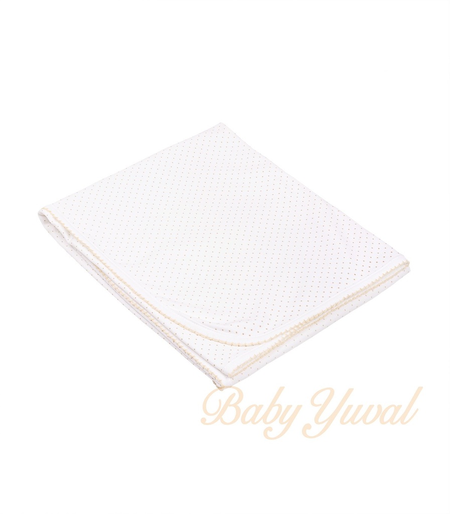 Manta Pima Doble Algodón | Puntos Beige